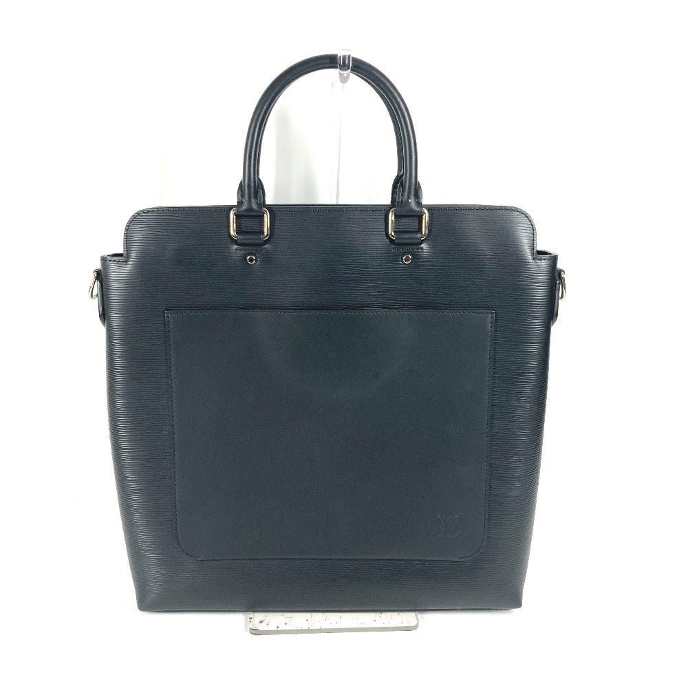 LOUIS VUITTON Business bag Epi Leather black Epi Brooks Tote mens