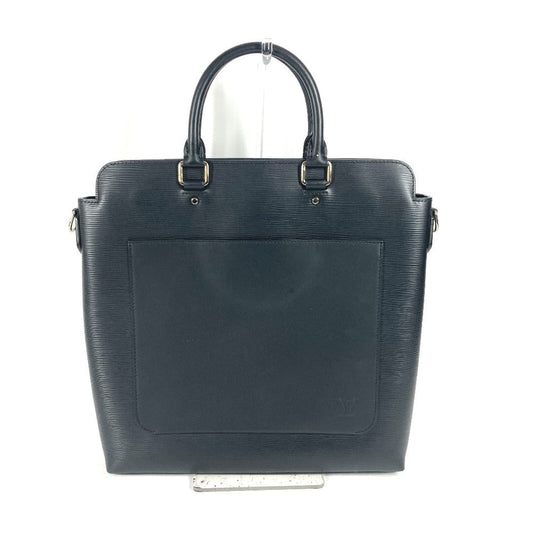 LOUIS VUITTON Business bag Epi Leather black Epi Brooks Tote mens