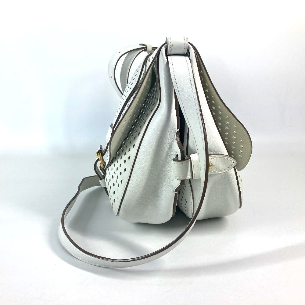 LOUIS VUITTON Shoulder Bag leather white Perfo Le Flore Saumur unisex(Unisex)