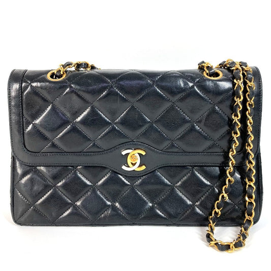 CHANEL Shoulder Bag lambskin black Matrasse quilting CC COCO Mark Paris Limited