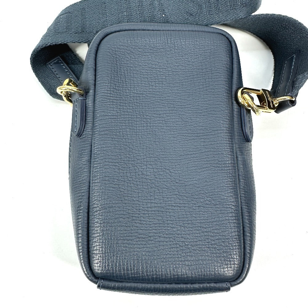 LOUIS VUITTON Shoulder Bag Denim, Leather blue Monogram denim NIGO collaboration Double phone pouch unisex(Unisex)