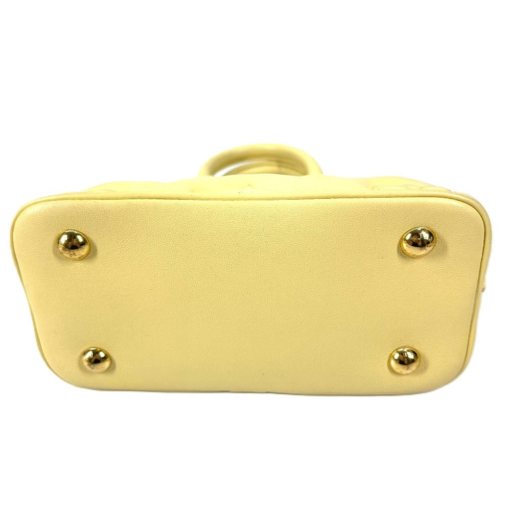 LOUIS VUITTON Shoulder Bag leather yellow Soft Bubble Gram Alma Soft BB Women