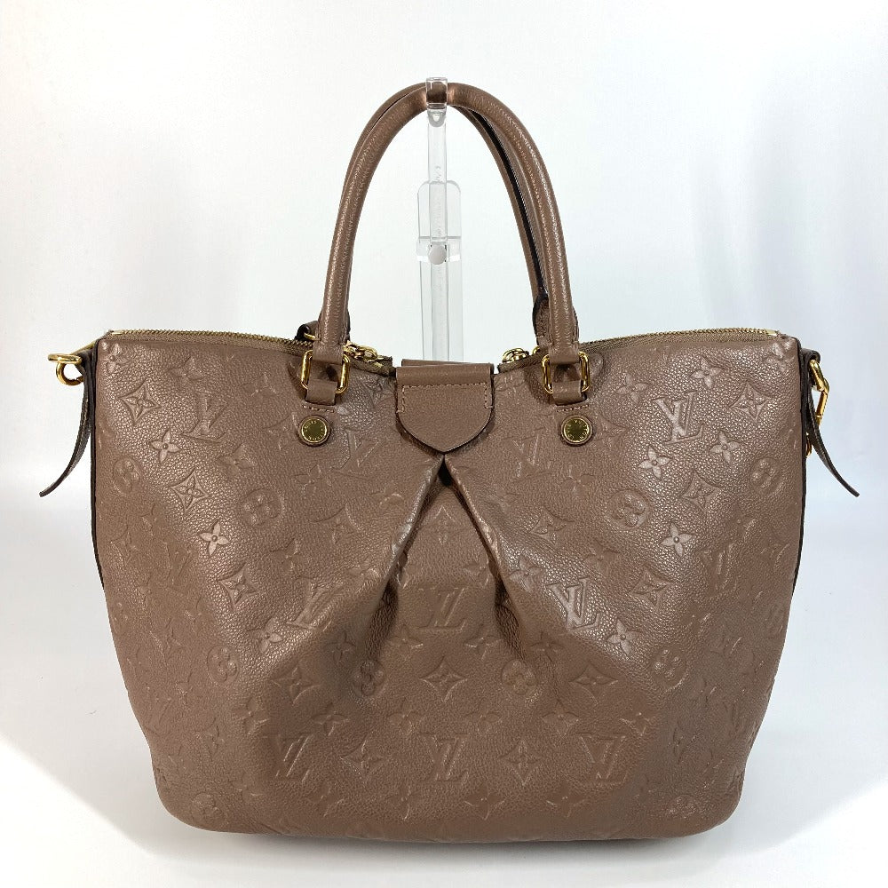 LOUIS VUITTON Handbag Monogram Ann Platt Leather Beige type Monogram Ann Platt Motherline MM