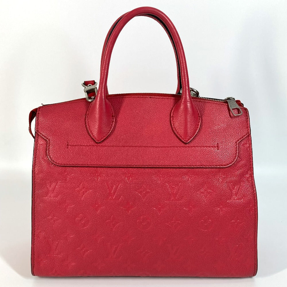 LOUIS VUITTON Handbag Monogram Ann Platt Leather Red type Monogram Ann Platt Ponneuf MM