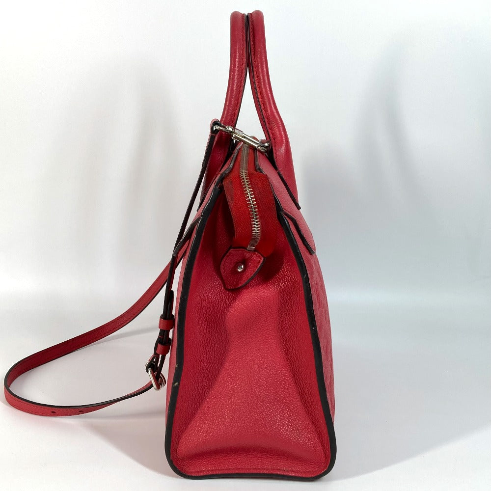 LOUIS VUITTON Handbag Monogram Ann Platt Leather Red type Monogram Ann Platt Ponneuf MM