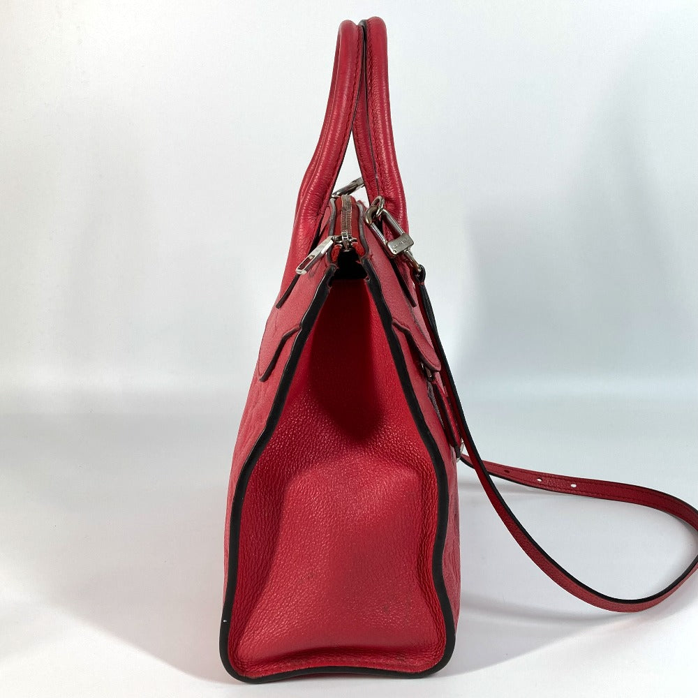 LOUIS VUITTON Handbag Monogram Ann Platt Leather Red type Monogram Ann Platt Ponneuf MM