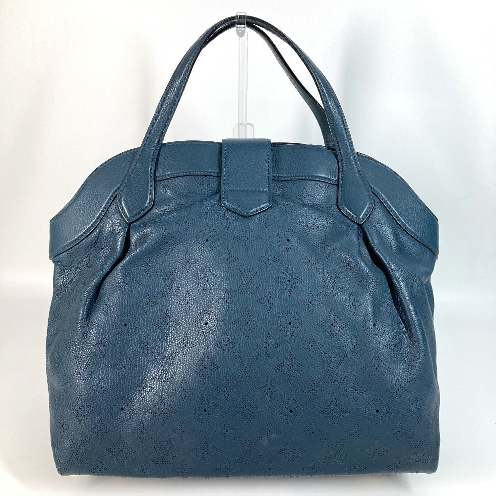 LOUIS VUITTON Handbag Monogram Ann Platt Leather Blue type Monogram Ann Platt Seals MM