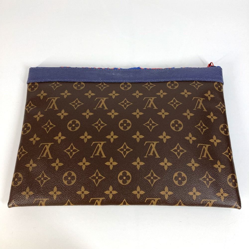  LOUIS VUITTON Clutch bag Monogram canvas Brown Monogram Pochette Apollo
