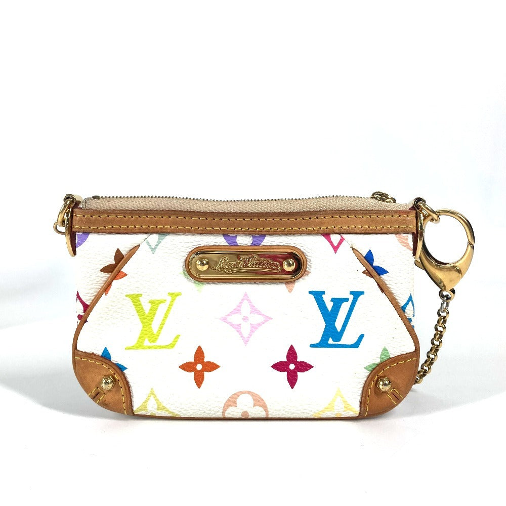 LOUIS VUITTON Handbag Monogram multicolor canvas white Monogram multicolor Pochette Mira PM