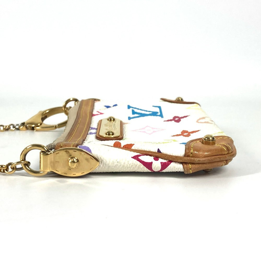 LOUIS VUITTON Handbag Monogram multicolor canvas white Monogram multicolor Pochette Mira PM
