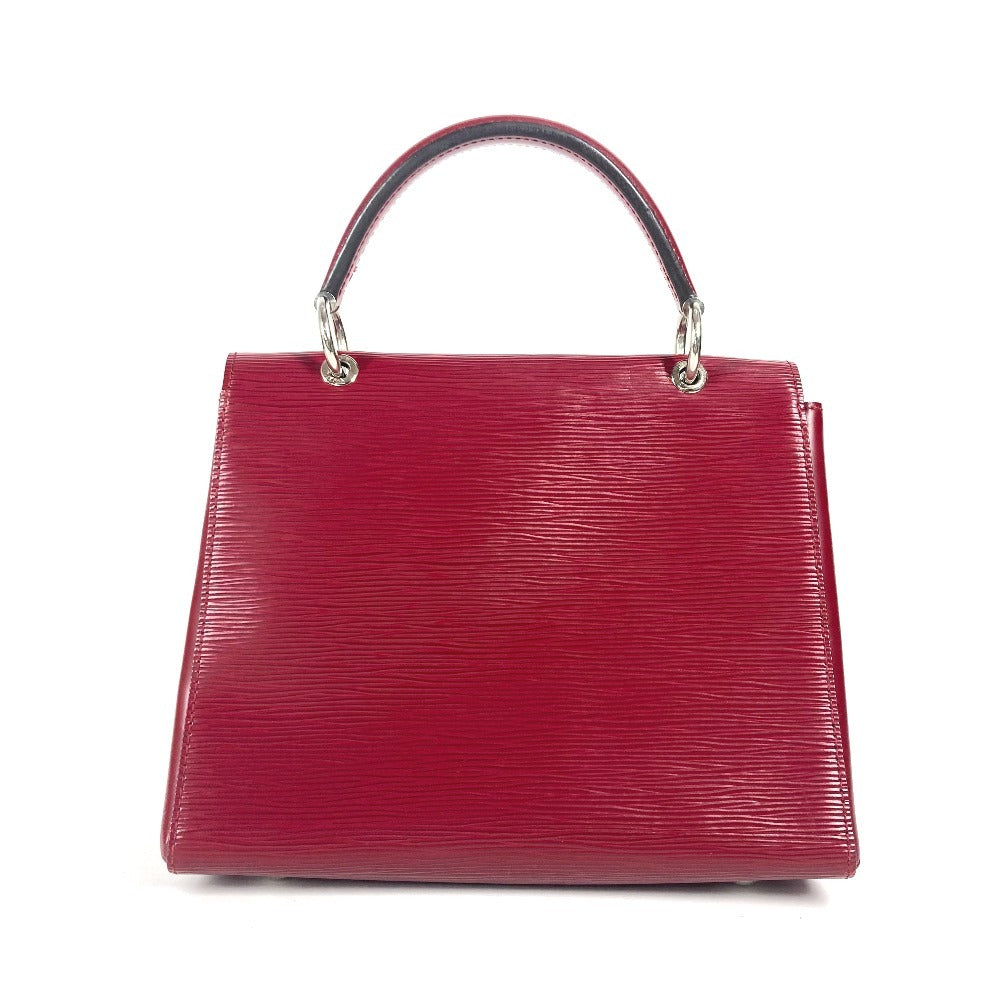 LOUIS VUITTON Handbag Epi Leather wine-red Epi Grunel PM