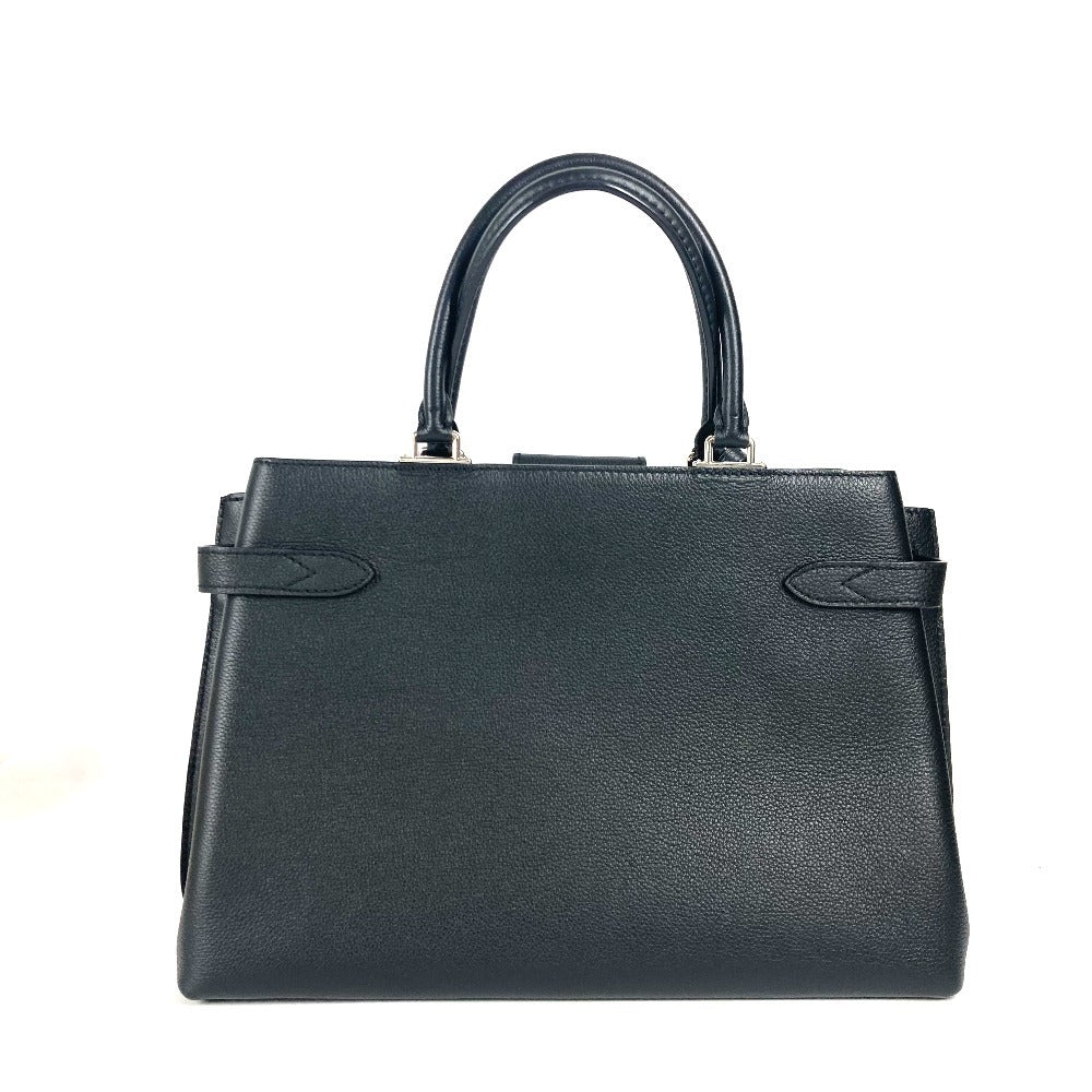 LOUIS VUITTON Handbag leather black logo Rock Me Day Women
