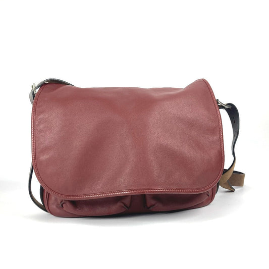 HERMES Shoulder Bag , Vokissim Brown flap Barda 33 unisex(Unisex)