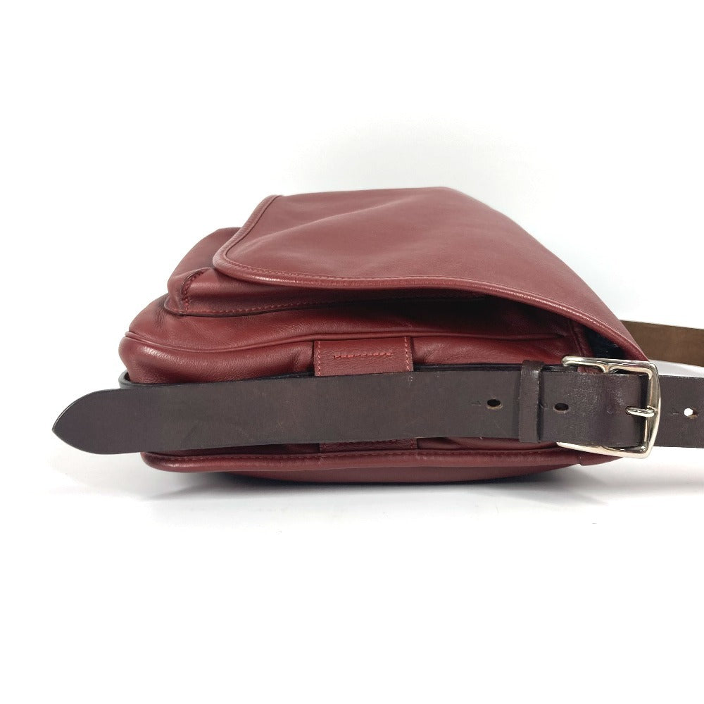 HERMES Shoulder Bag , Vokissim Brown flap Barda 33 unisex(Unisex)