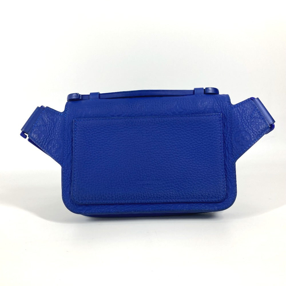 LOUIS VUITTON Sling bag Taurillon Clemence Leather blue Monogram Taurillon Clemence S-lock sling bag unisex(Unisex)