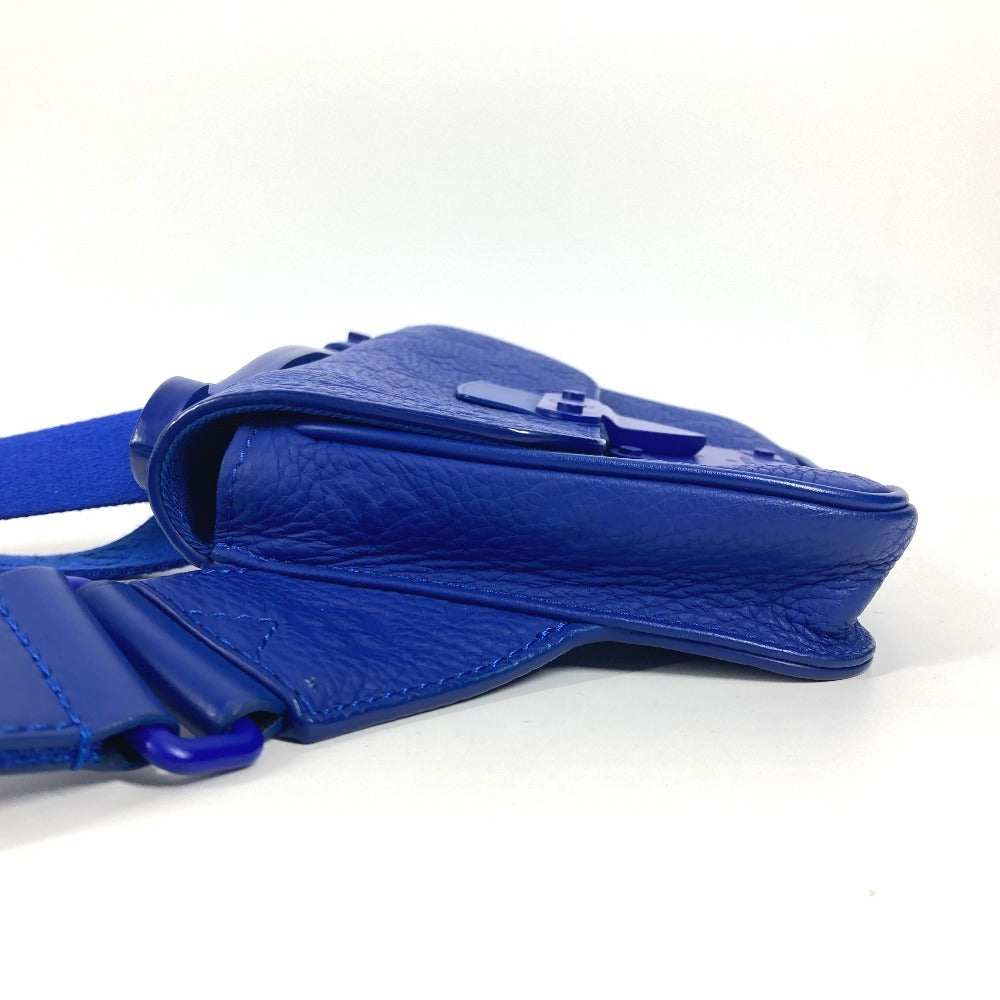 LOUIS VUITTON Sling bag Taurillon Clemence Leather blue Monogram Taurillon Clemence S-lock sling bag unisex(Unisex)