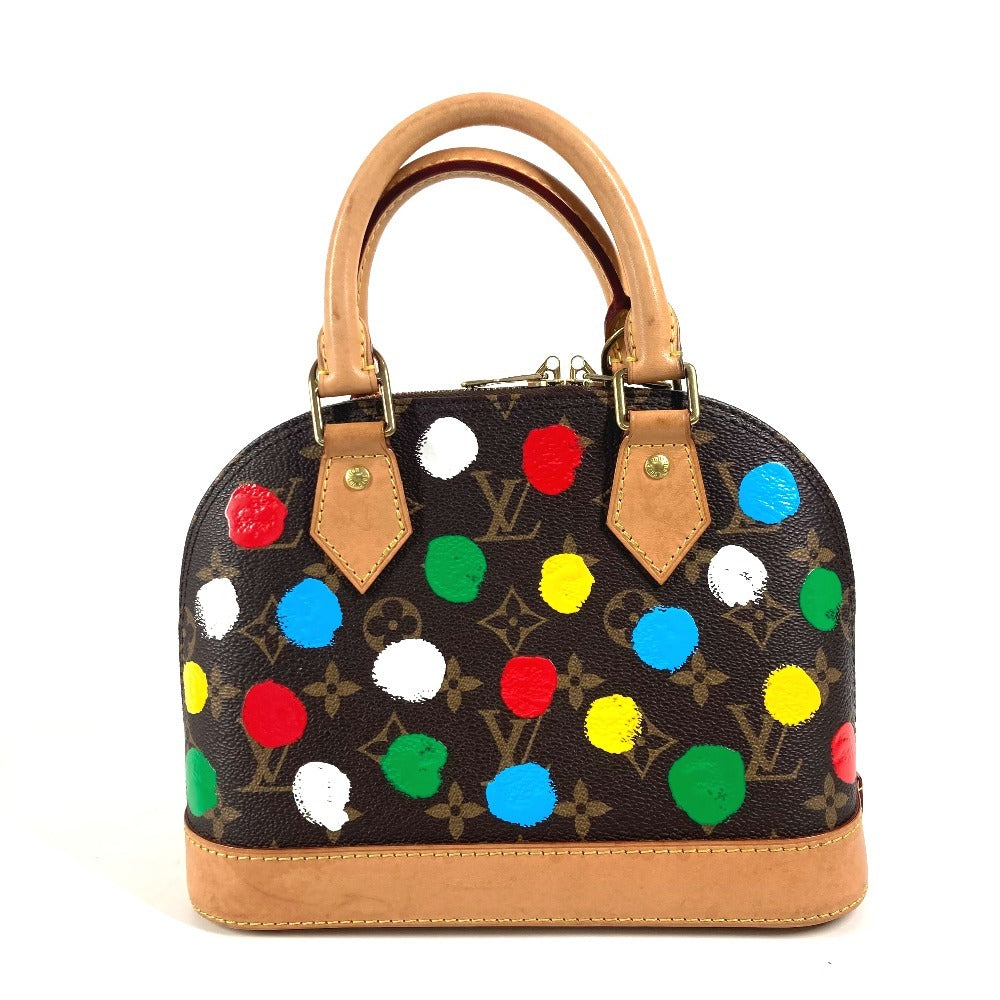 LOUIS VUITTON Handbag Monogram canvas Brown Monogram Painted Dot Yayoi Kusama LV x YK Alma BB Women