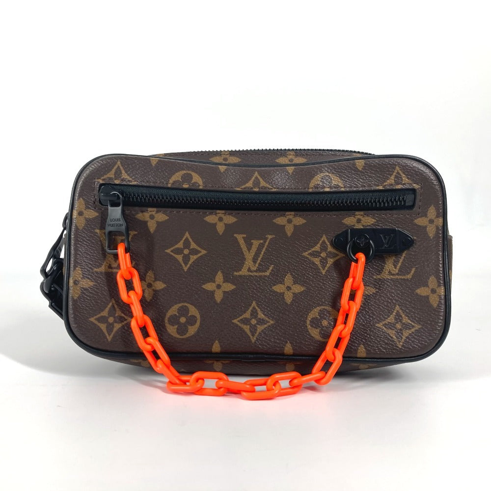 LOUIS VUITTON business bag Monogram canvas Brown Monogram Solar Powered Pochette Volga unisex(Unisex)