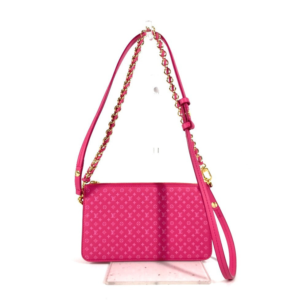 LOUIS VUITTON Shoulder Bag , Calfskin trim pink Monogram pattern pochette lexington Women