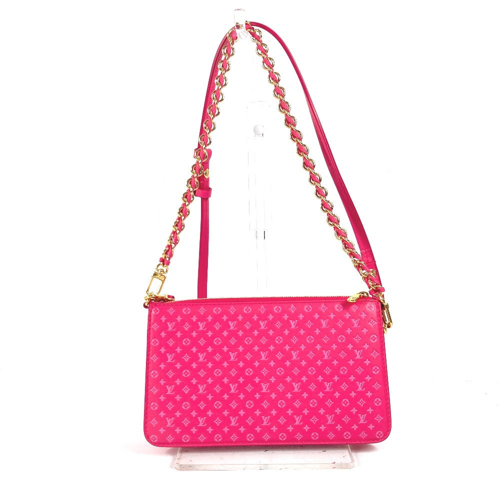LOUIS VUITTON Shoulder Bag , Calfskin trim pink Monogram pattern pochette lexington Women