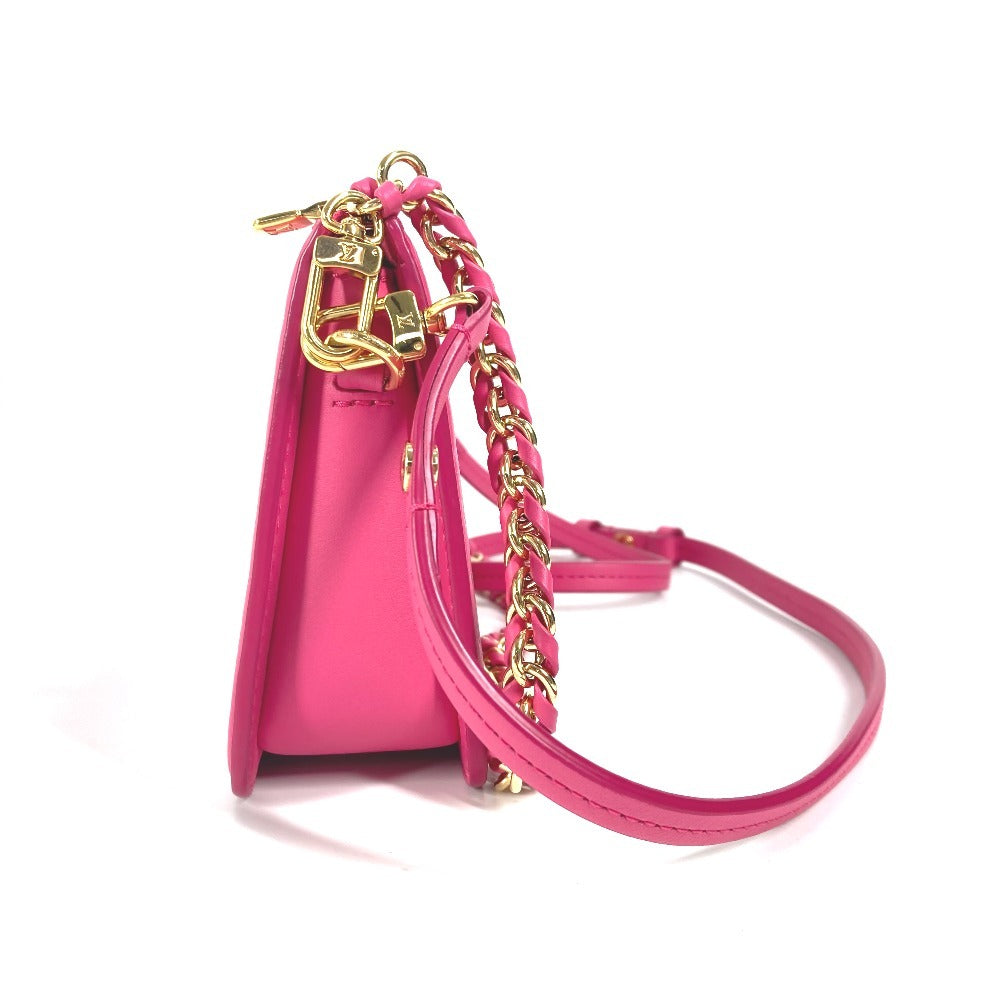 LOUIS VUITTON Shoulder Bag , Calfskin trim pink Monogram pattern pochette lexington Women