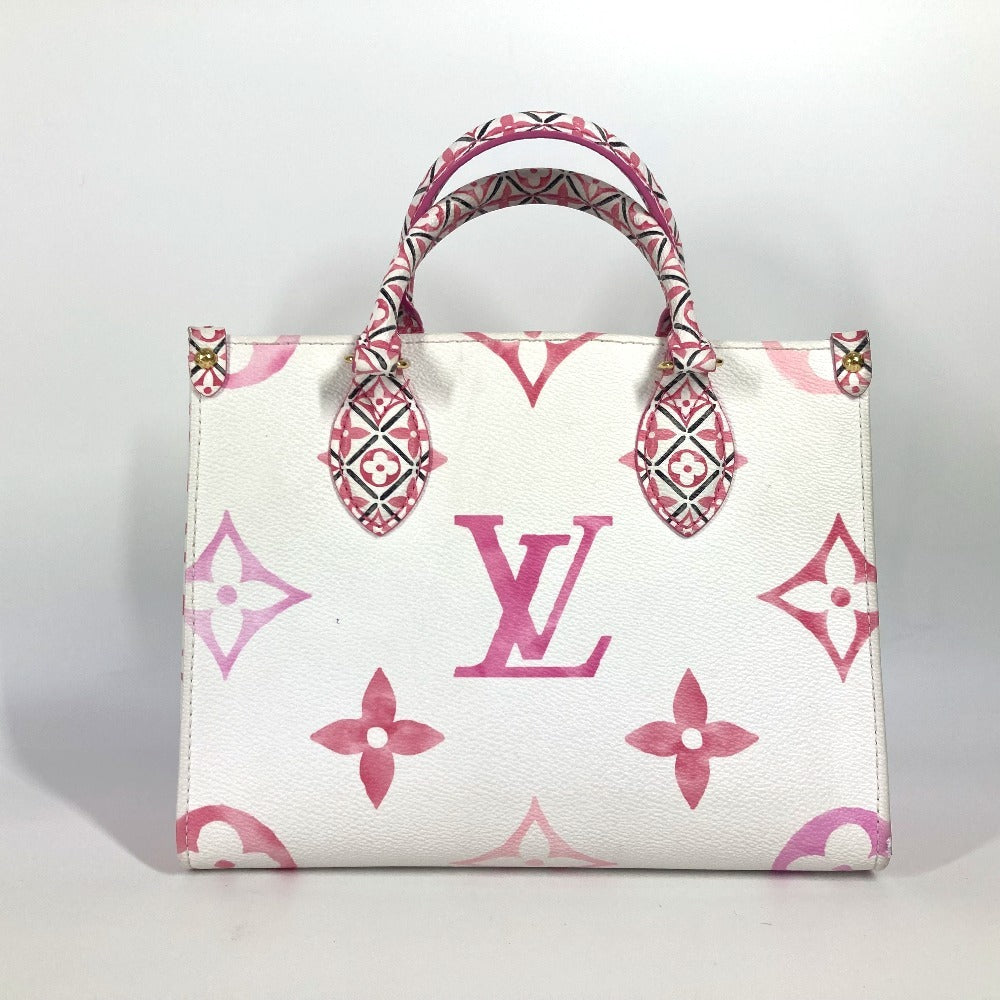 LOUIS VUITTON Shoulder Bag Monogram canvas pink monogram visor pool On the Go PM Women