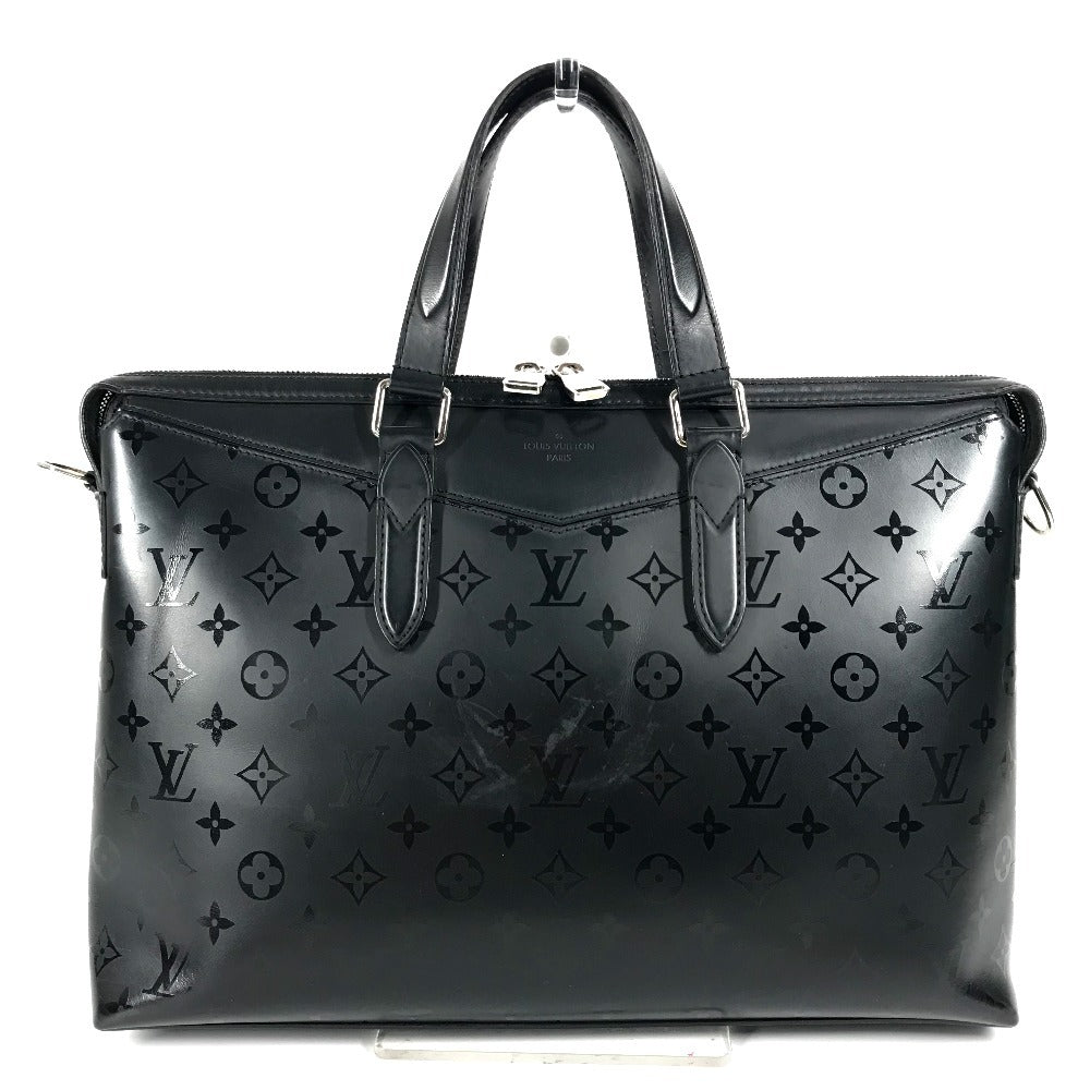LOUIS VUITTON Business bag leather black Monogram Illusion Briefcase