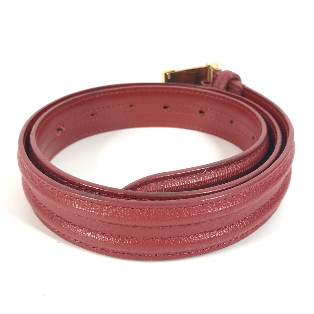 LOUIS VUITTON belt Suhari leather Red Suhari Santur Pandora 90