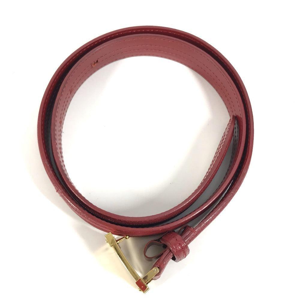 LOUIS VUITTON belt Suhari leather Red Suhari Santur Pandora 90