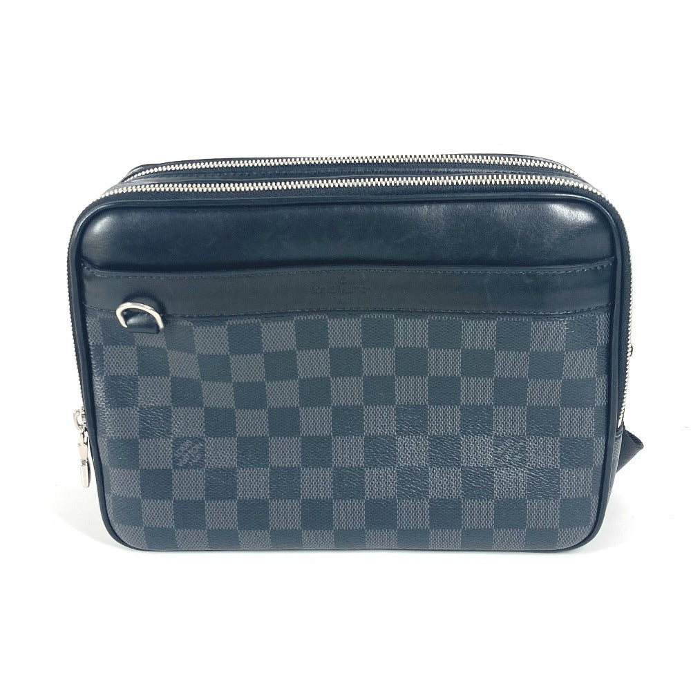 LOUIS VUITTON Shoulder Bag Damier Grafitto Canvas black Damier Grafitte Trocadero unisex(Unisex)