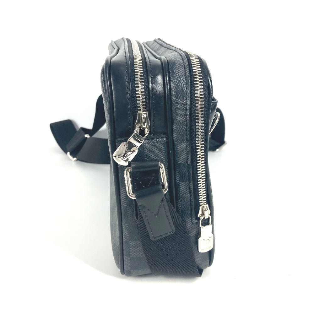 LOUIS VUITTON Shoulder Bag Damier Grafitto Canvas black Damier Grafitte Trocadero unisex(Unisex)