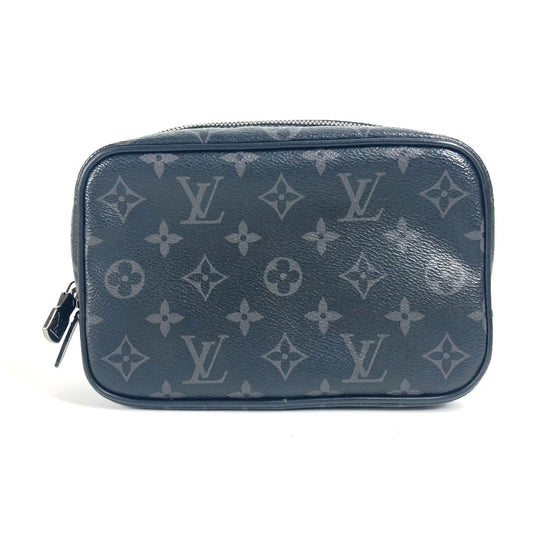 LOUIS VUITTON Pouch Monogram Eclipse Canvas black Monogram Eclipse True Wallet PM