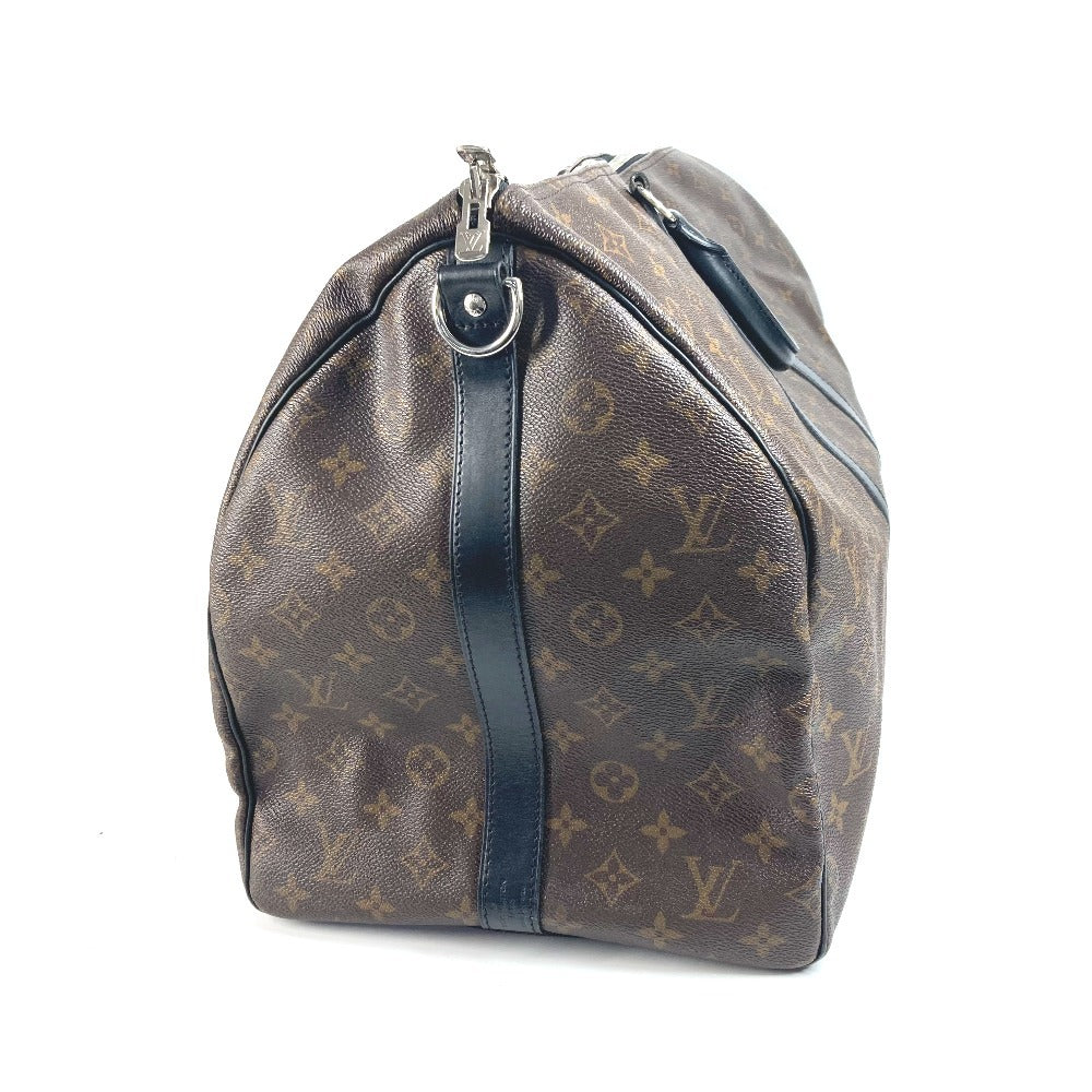 LOUIS VUITTON Boston Duffel bag Monogram macacer canvas Brown Monogram macacer Keepall bandouliere55