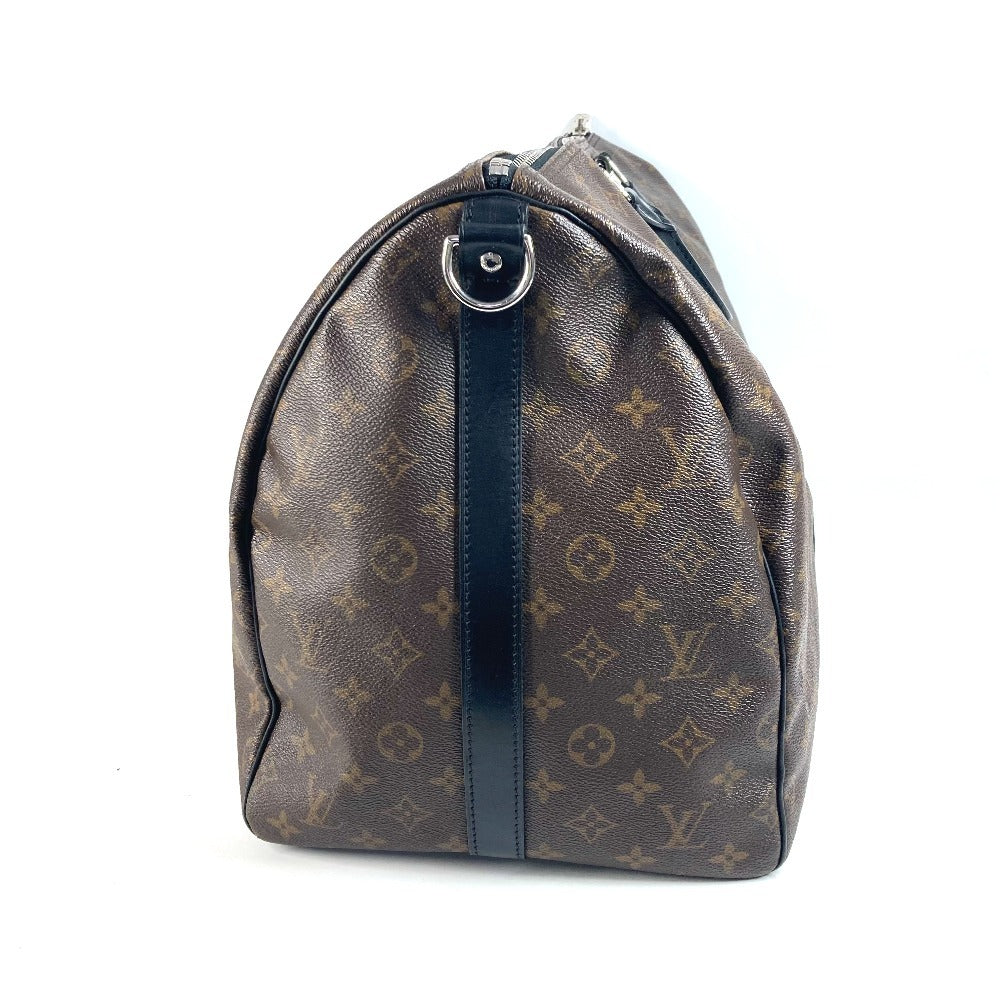 LOUIS VUITTON Boston Duffel bag Monogram macacer canvas Brown Monogram macacer Keepall bandouliere55