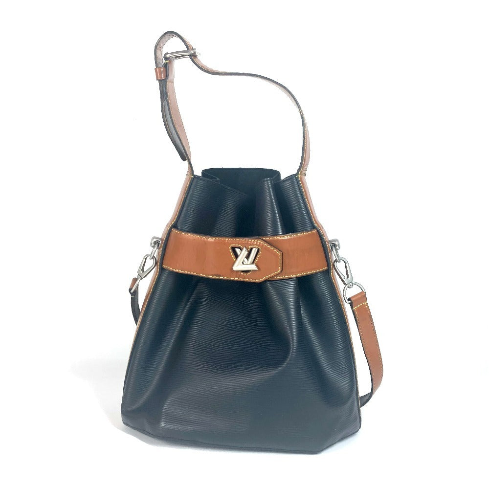 LOUIS VUITTON Shoulder Bag Epi Leather black Epi by color Twist Bucket