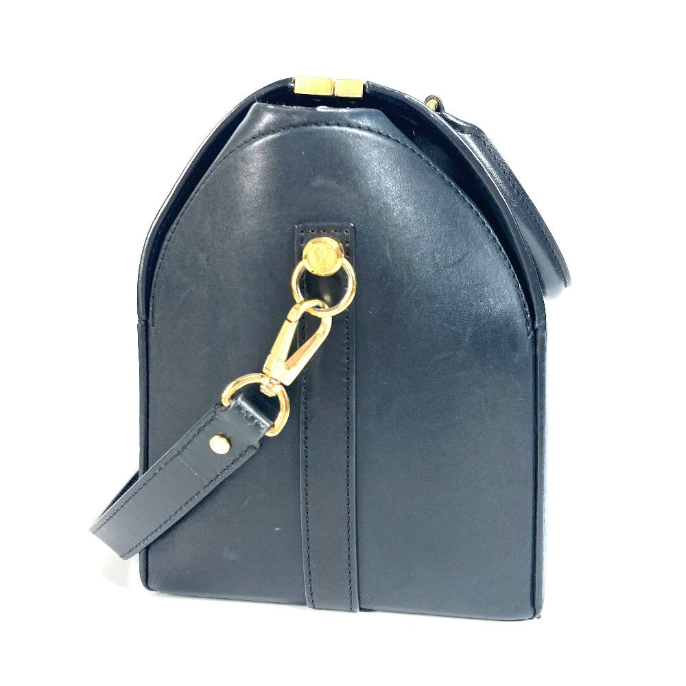 LOUIS VUITTON Handbag leather black Doctor 25