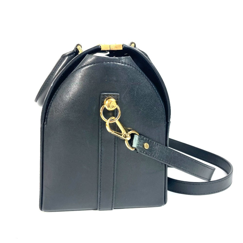 LOUIS VUITTON Handbag leather black Doctor 25