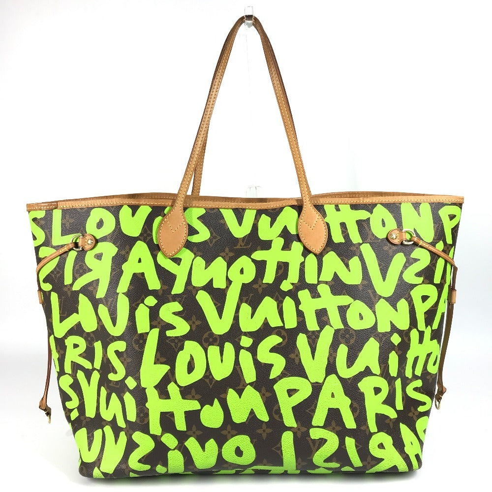  LOUIS VUITTON Tote Bag MonogramGraffitiCanvas green Monogram graffiti Neverfull GM Neverfull GM