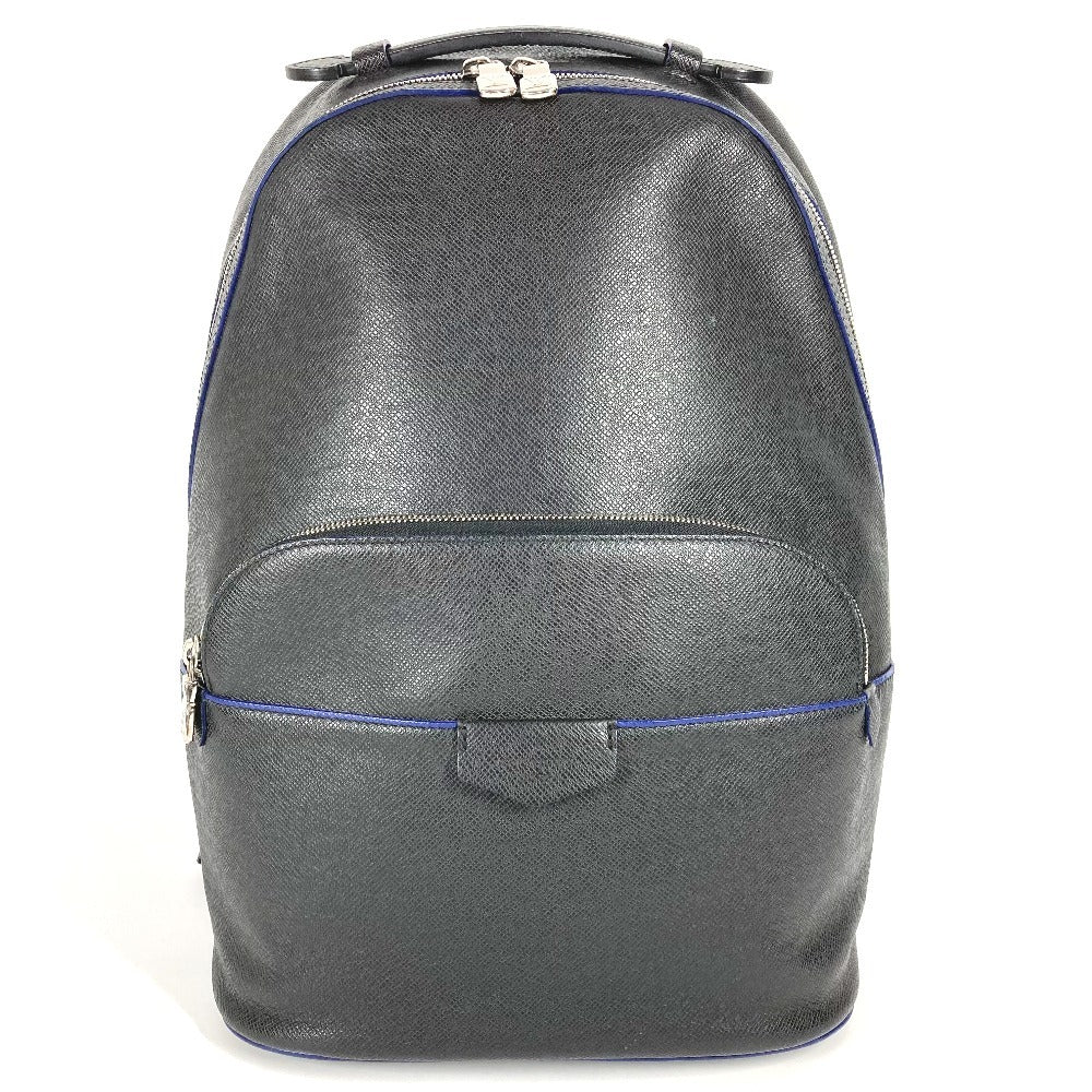 LOUIS VUITTON Backpack Taiga Leather black Taiga Anton