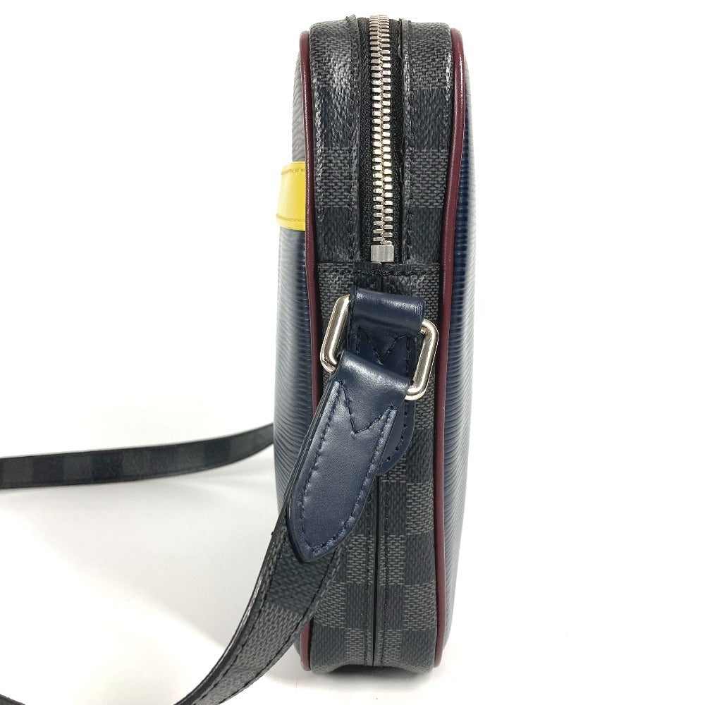 LOUIS VUITTON Shoulder Bag Damier Graphite Canvas, Epi Leather Navy Epidamie Graffit Danube Slim