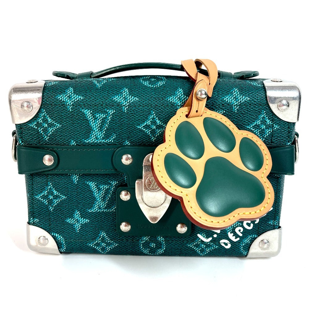 LOUIS VUITTON Handbag Leather, Monogram Heritage Canvas green Monogram Heritage Pharrell Williams Soul Trunk