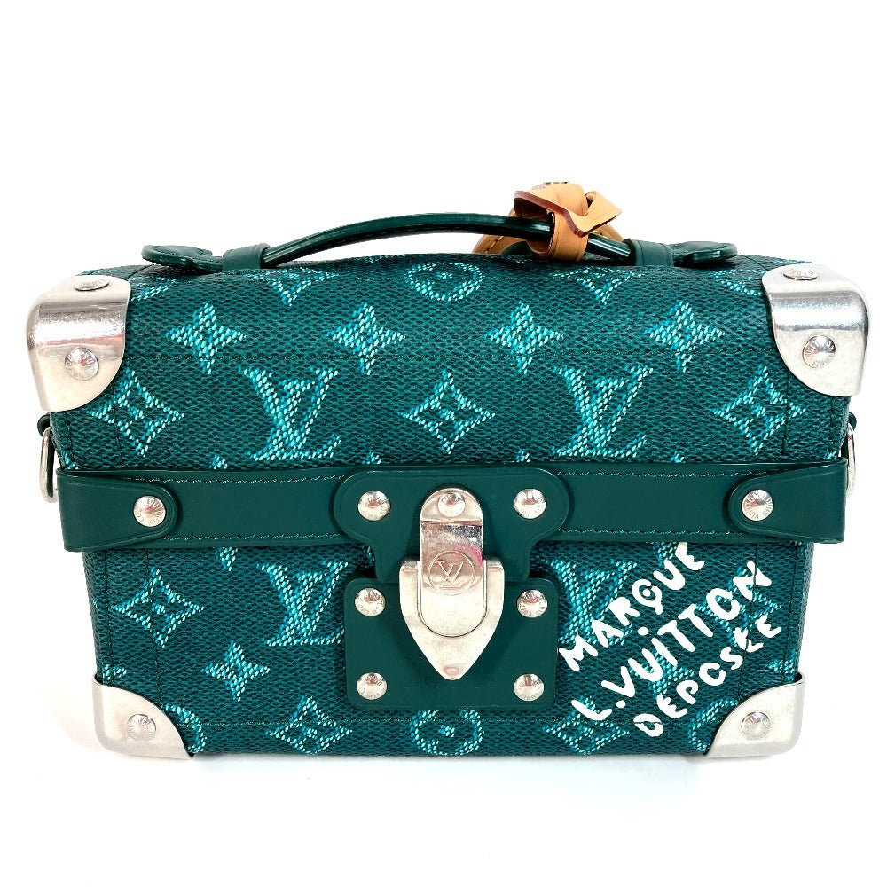 LOUIS VUITTON Handbag Leather, Monogram Heritage Canvas green Monogram Heritage Pharrell Williams Soul Trunk