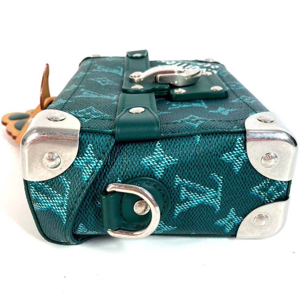 LOUIS VUITTON Handbag Leather, Monogram Heritage Canvas green Monogram Heritage Pharrell Williams Soul Trunk