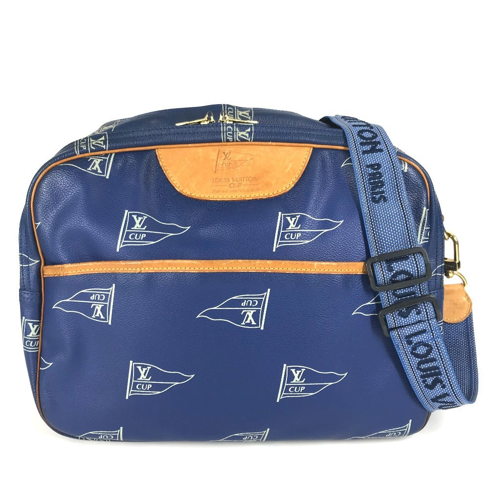 LOUIS VUITTON Shoulder Bag PVC / Leather blue LVCUP Louis Vuitton Cup Sac Cowes