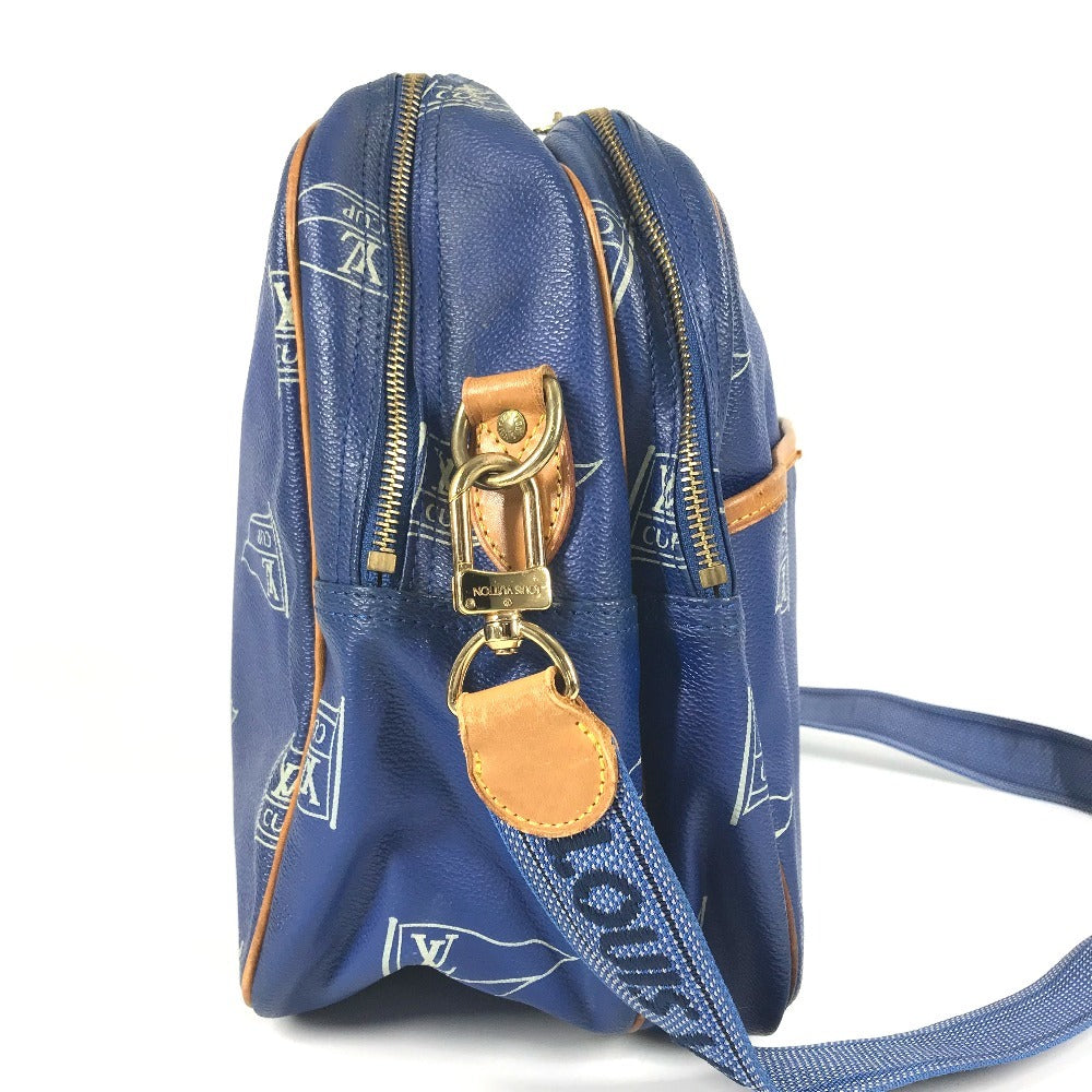 LOUIS VUITTON Shoulder Bag PVC / Leather blue LVCUP Louis Vuitton Cup Sac Cowes
