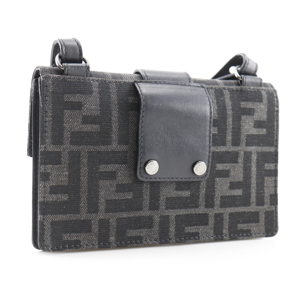 Fendi Marsupio Baguette Nylon CanvasÃLeather Shoulder Bag