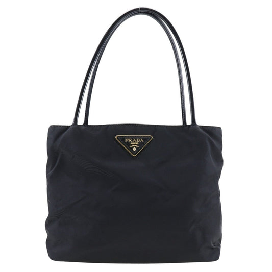 PRADA Tote Bag Nylon, enamel black Women