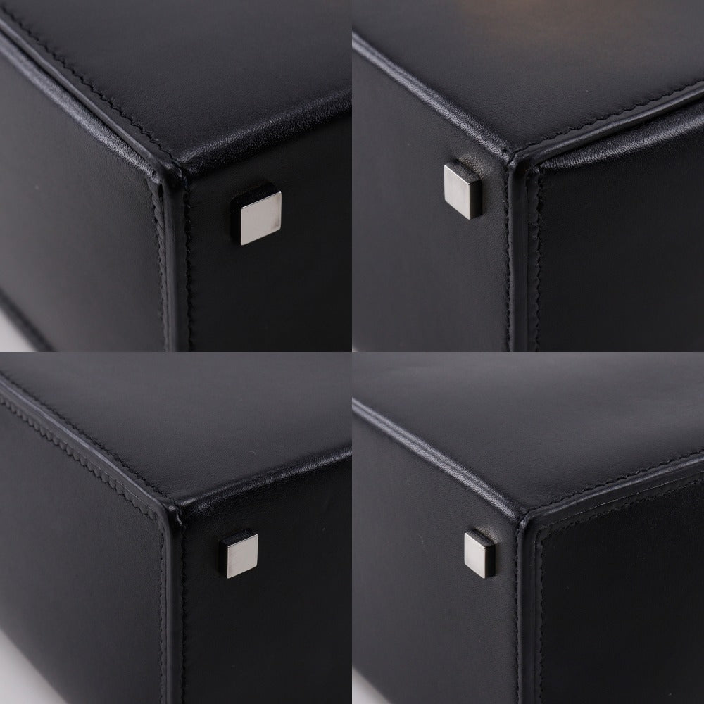 HERMES Shoulder Bag leather black cinematic