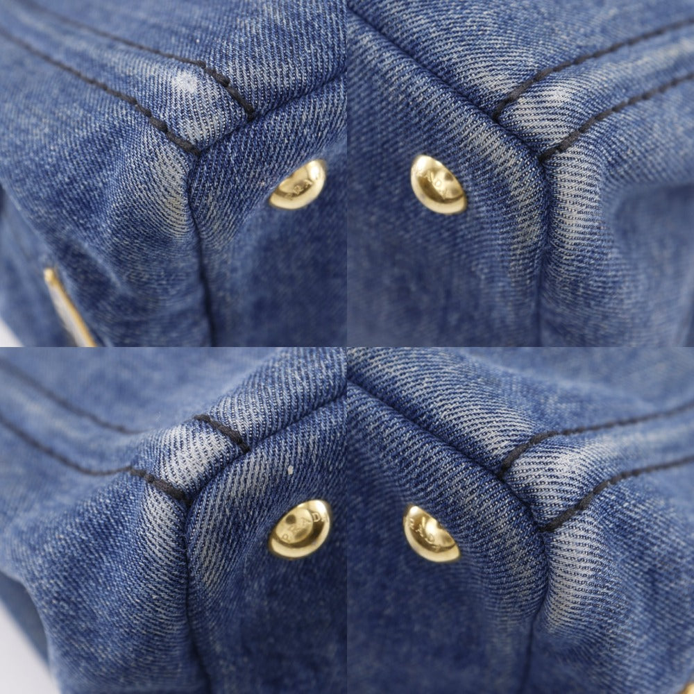 Prada Canapa Denim Handbag