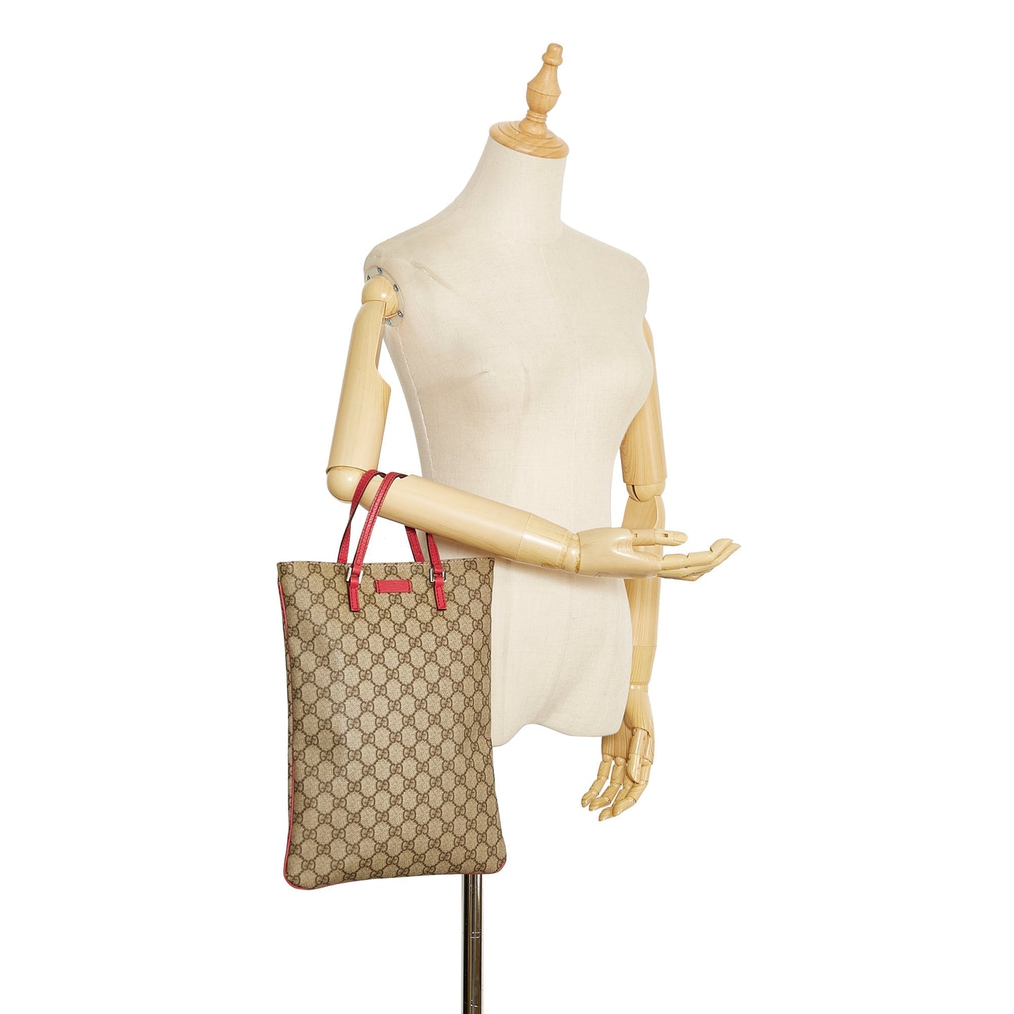 Gucci GG Supreme Leather Canvas Tote Style 4
